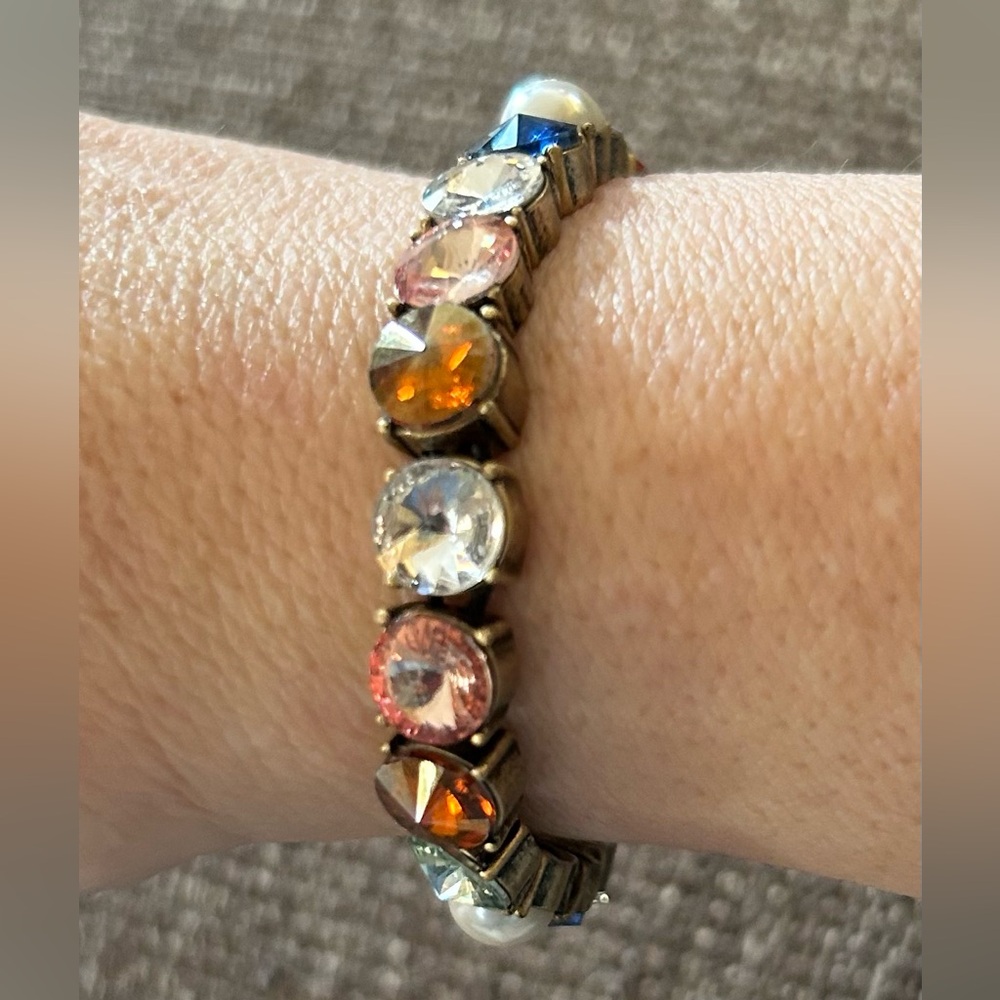 Baublebar Signed Multi Colored Stretch Bracelet - image 2